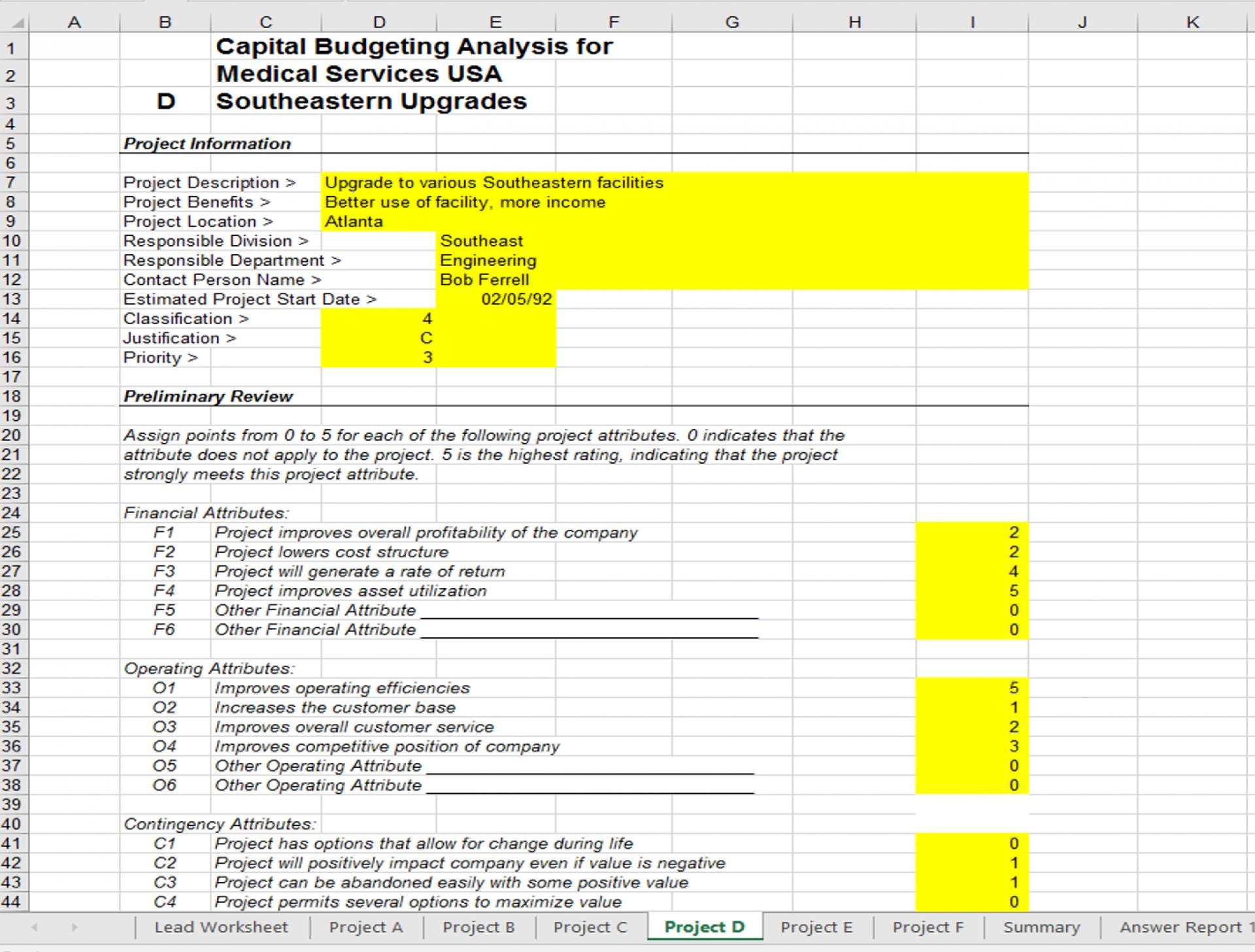 Capital Budgetting Workbook - Eloquens