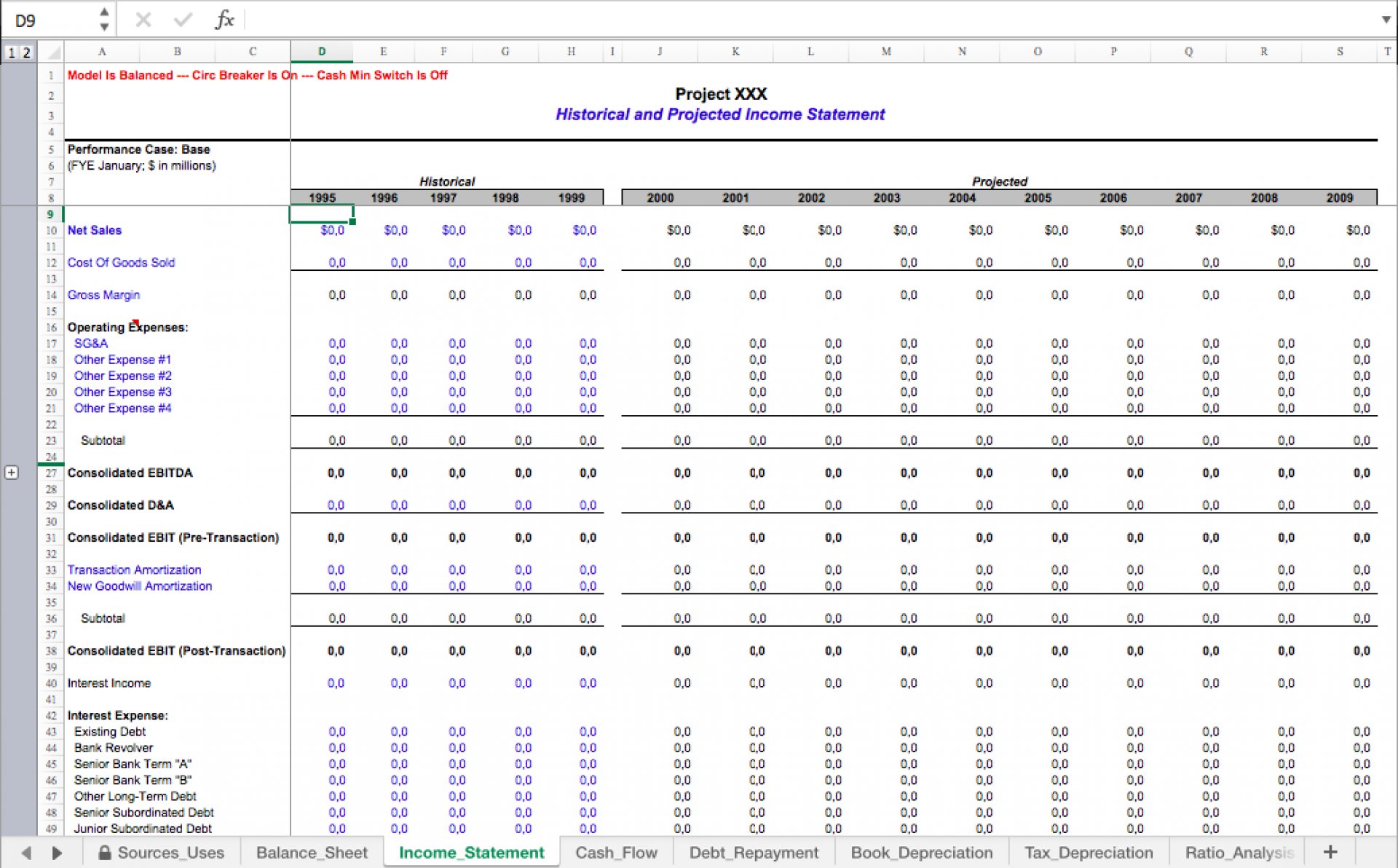 Wacc Excel Template