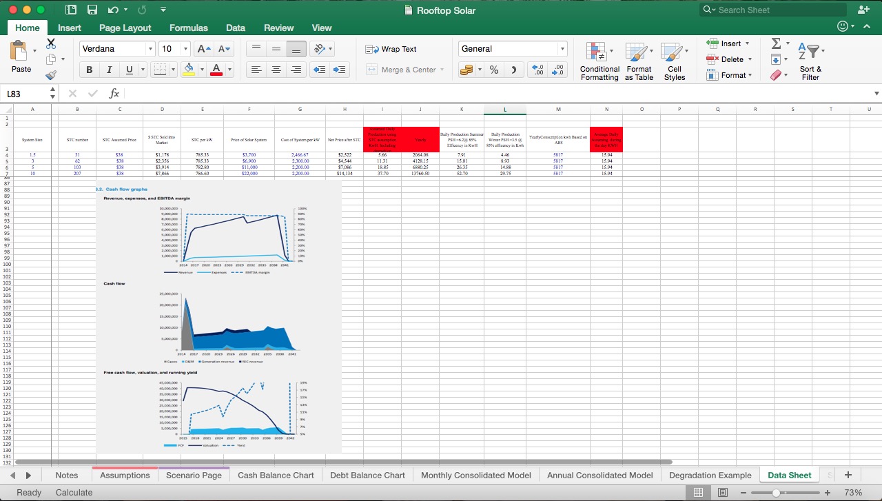 Solar Rooftop Excel Model Eloquens