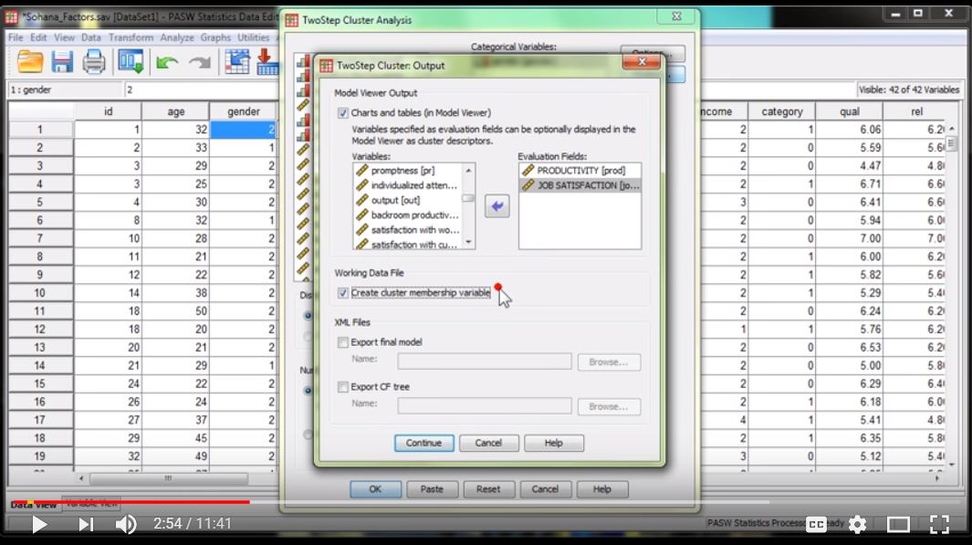TwoStep Cluster Analysis in SPSS Eloquens