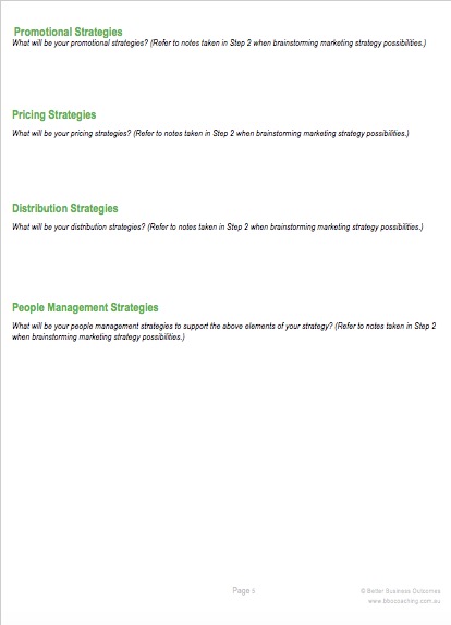Marketing Strategy Statement Template - Eloquens