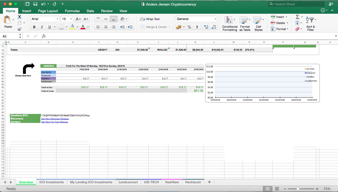 excel cryptocurrency tracker