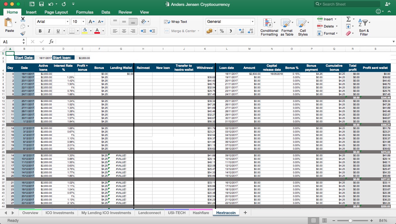 Cryptocurrency Portfolio Excel Tracker Eloquens