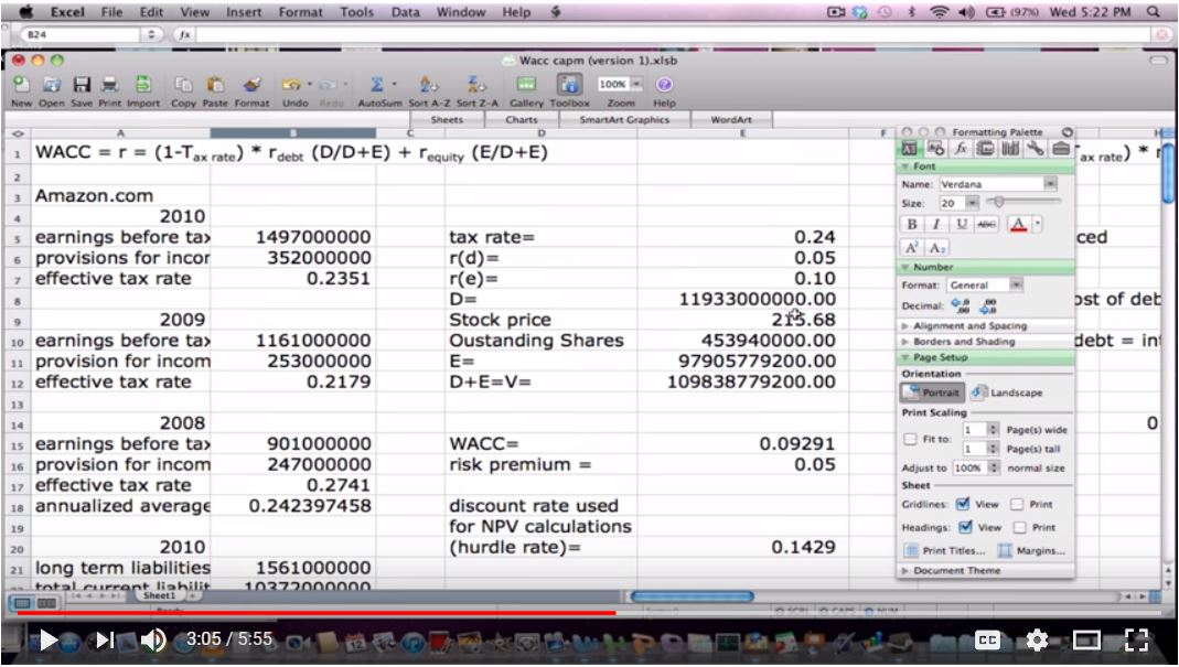 How to Calculate Weighted Average Cost of Capital Using Excel Eloquens