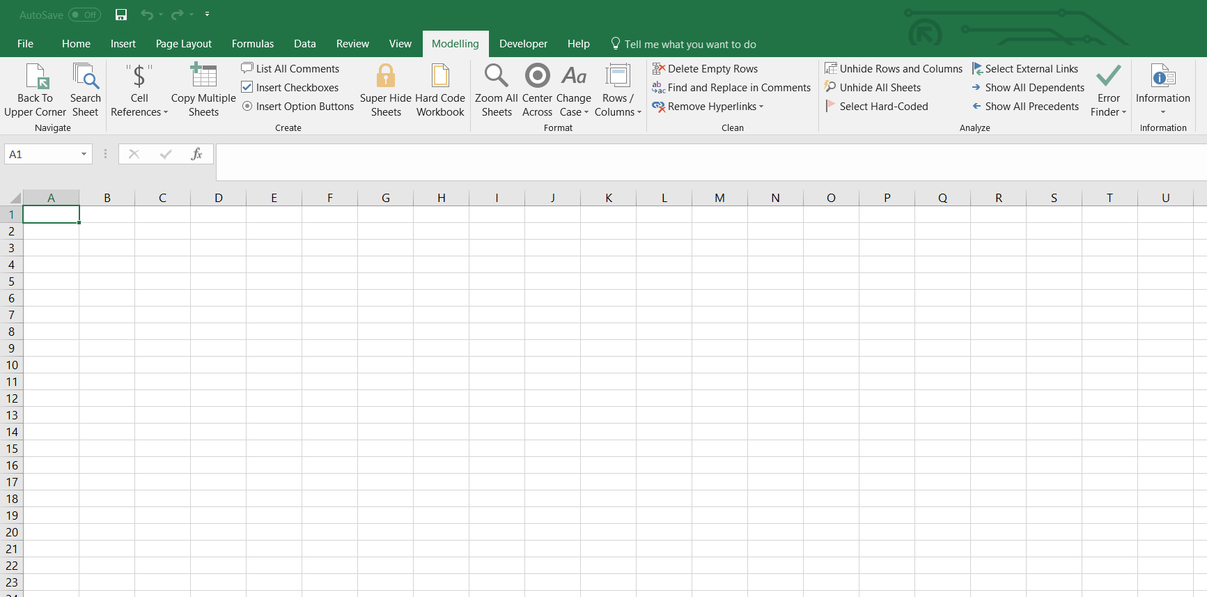 Free Multipurpose Excel Modelling Tool (Addin) Eloquens