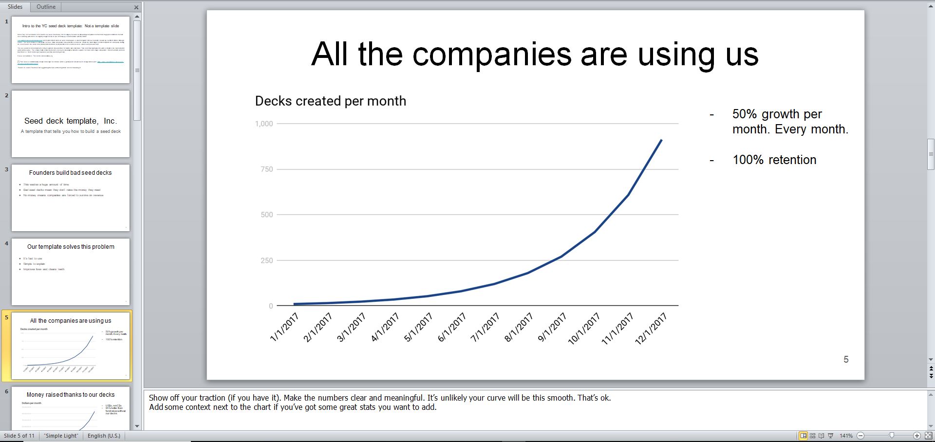 The YC Seed Deck Template Eloquens