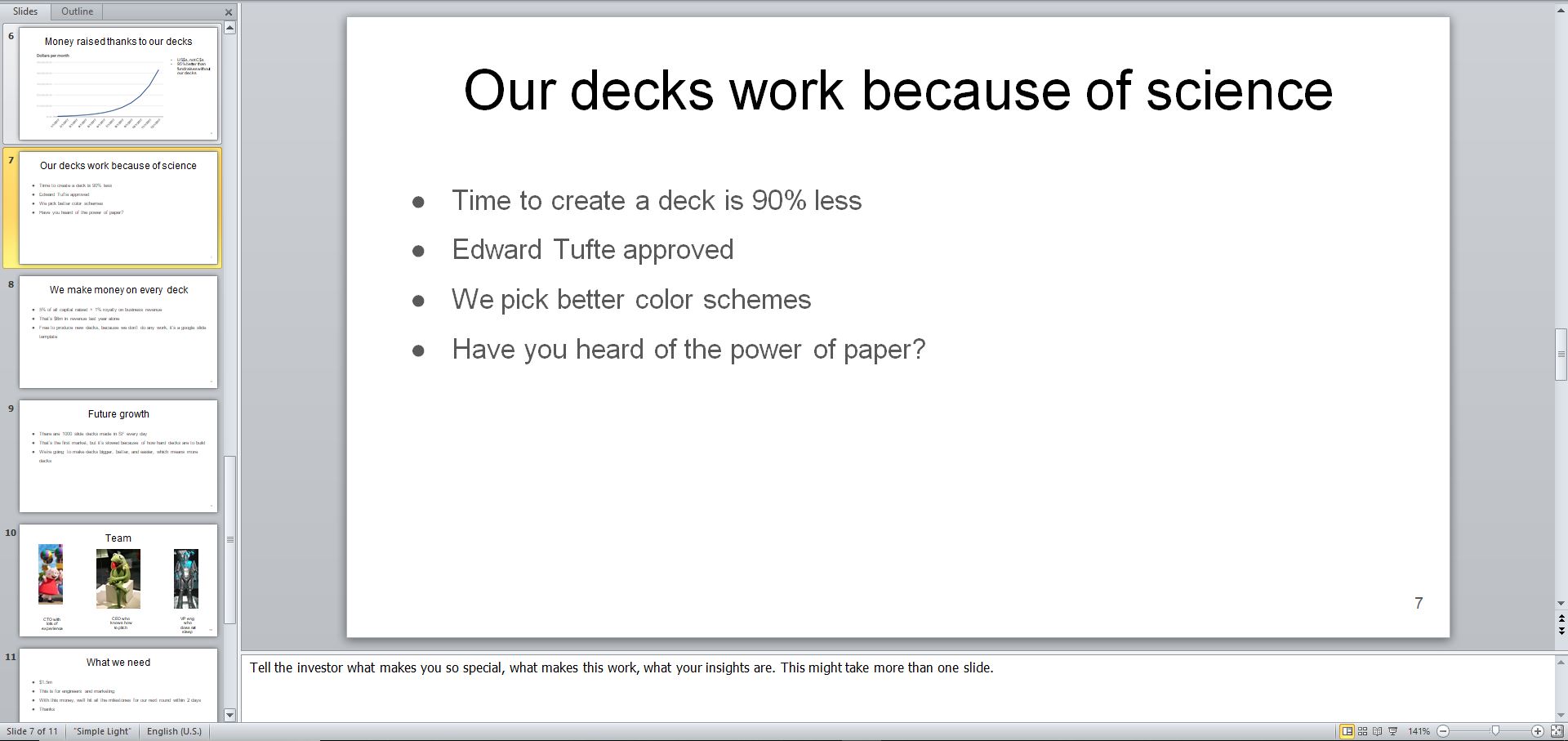 The YC Seed Deck Template Eloquens