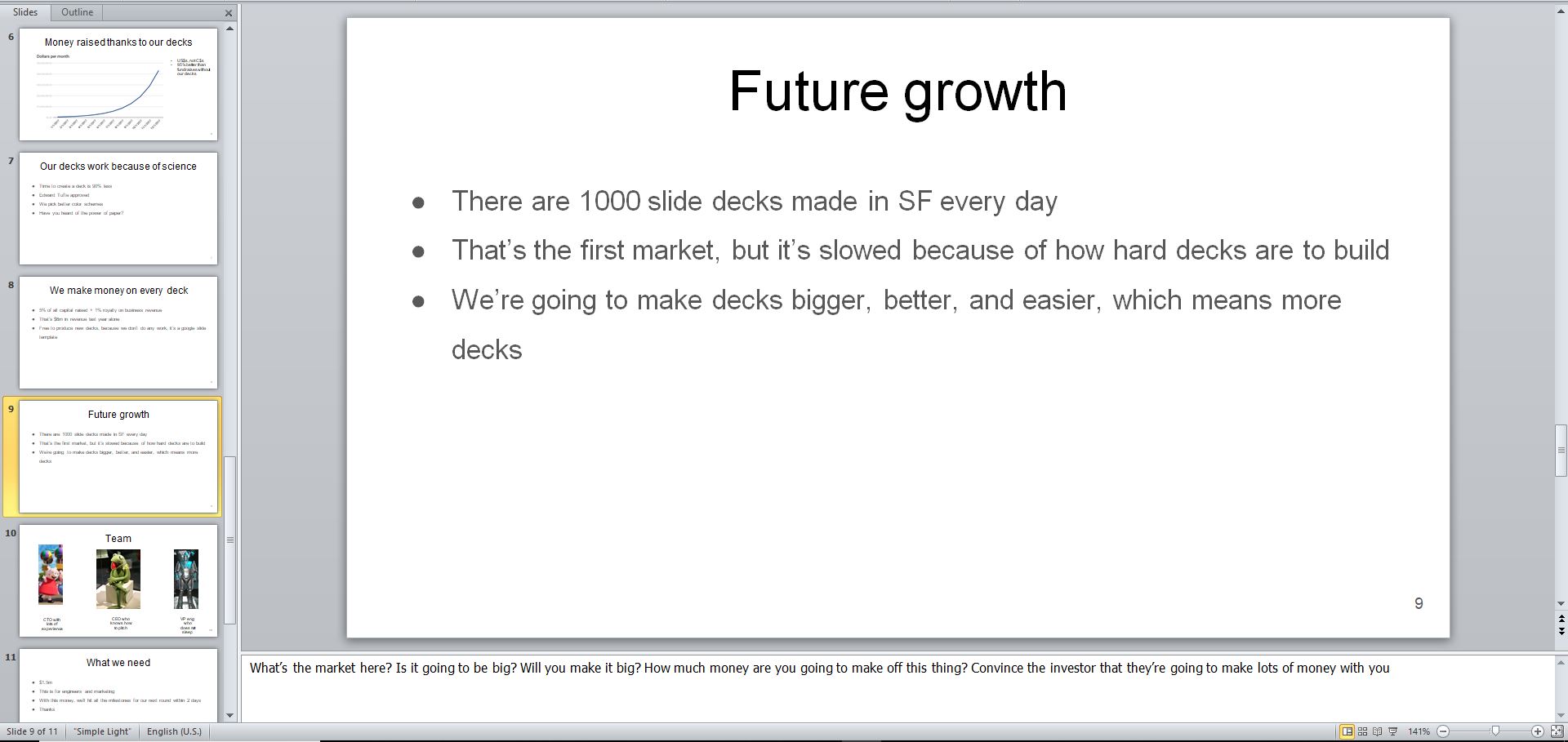 The YC Seed Deck Template Eloquens