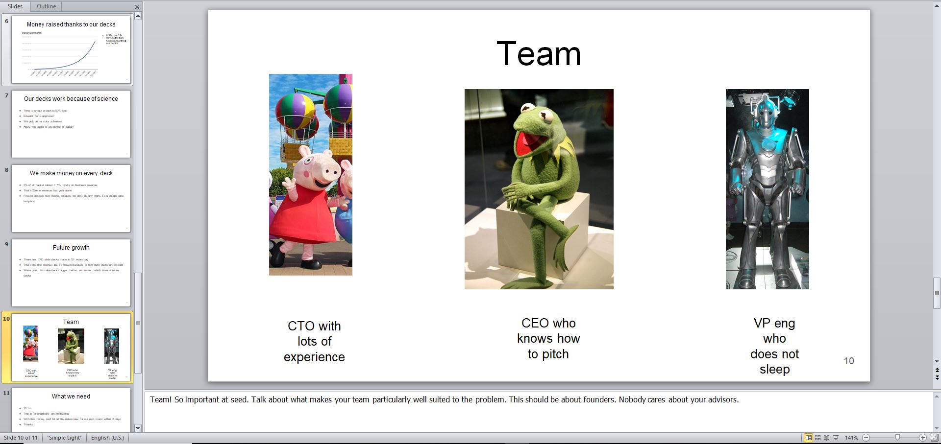 The YC Seed Deck Template Eloquens