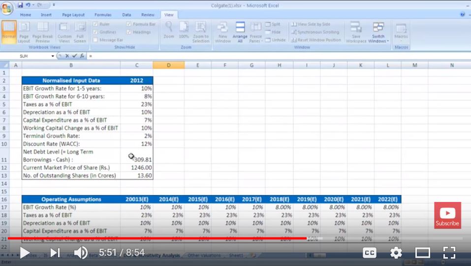 Calculating Discounted Cash Flow in Excel Eloquens