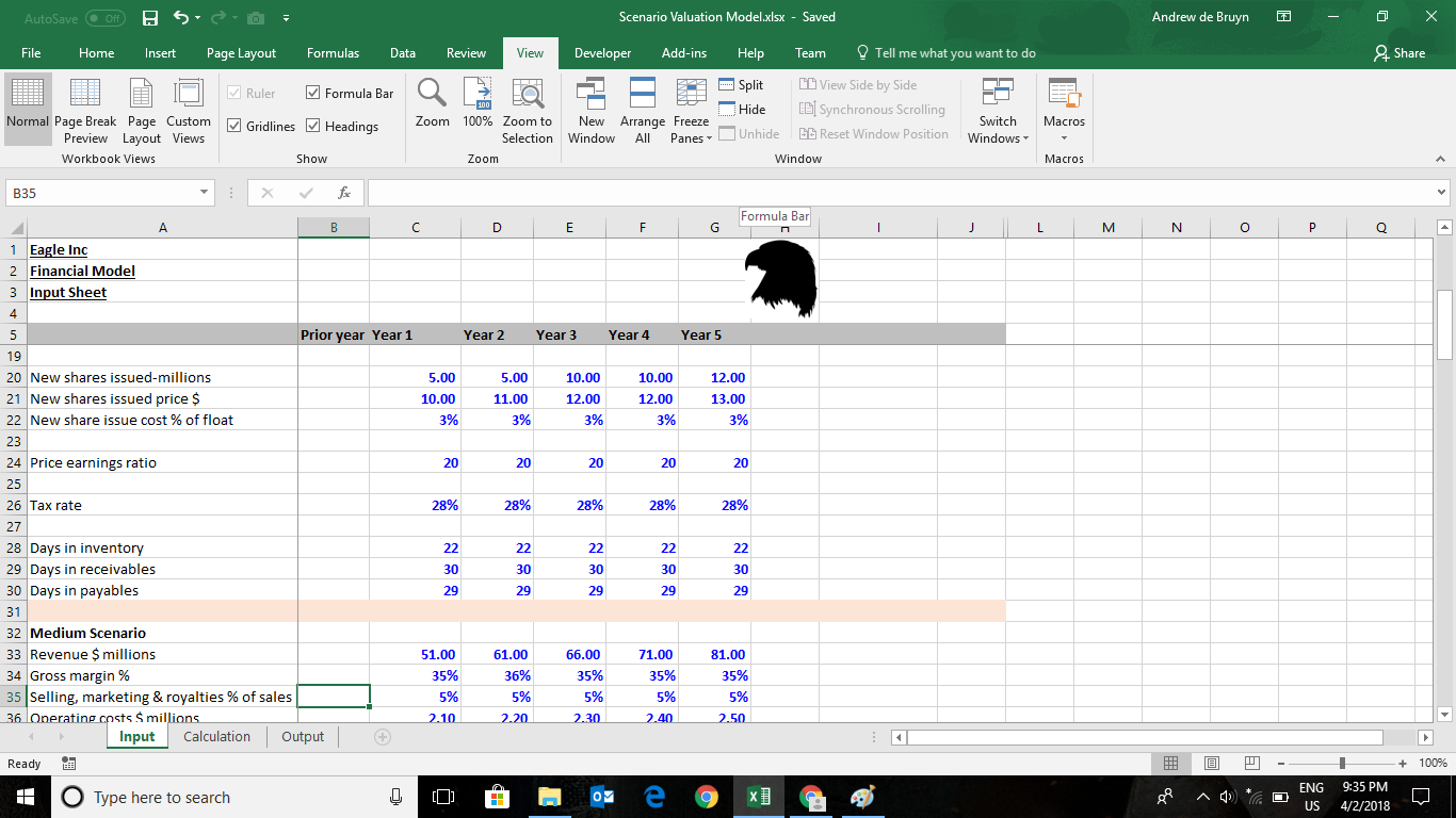 User Friendly 5 Year Scenario Model - with 3 Scenarios and All 3 ...