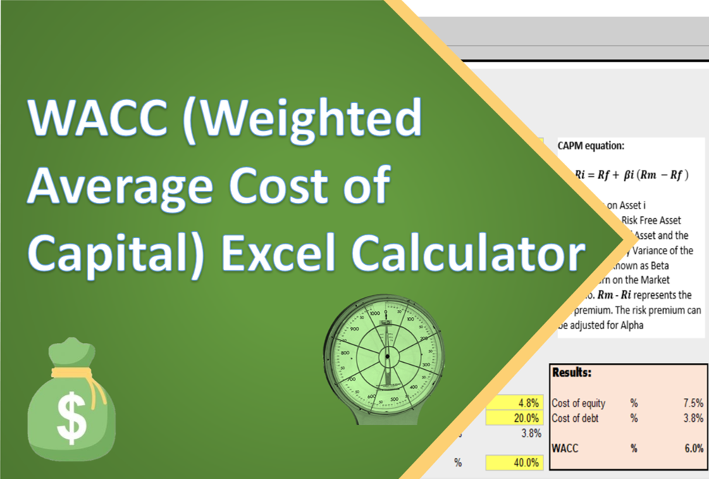 WACC (Weighted Average Cost of Capital) Excel Calculator Eloquens