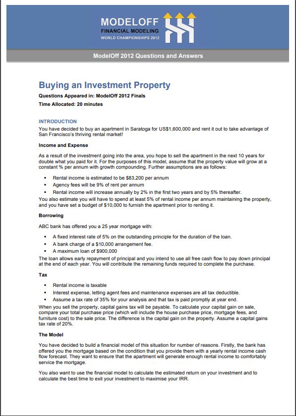 2012 Finals: Investment Property - Eloquens