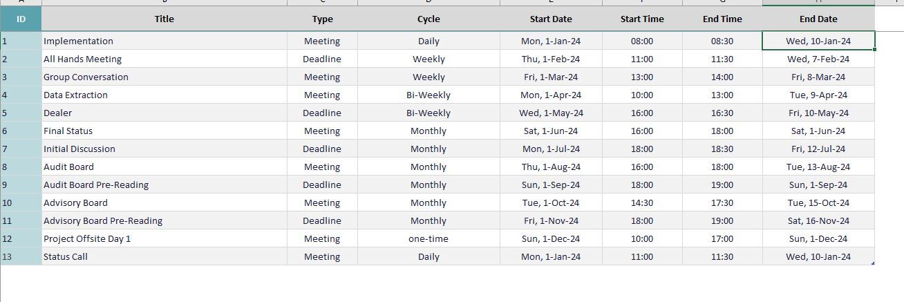Recurring Appointment Scheduler Calendar - Weekly / Monthly View - Eloquens