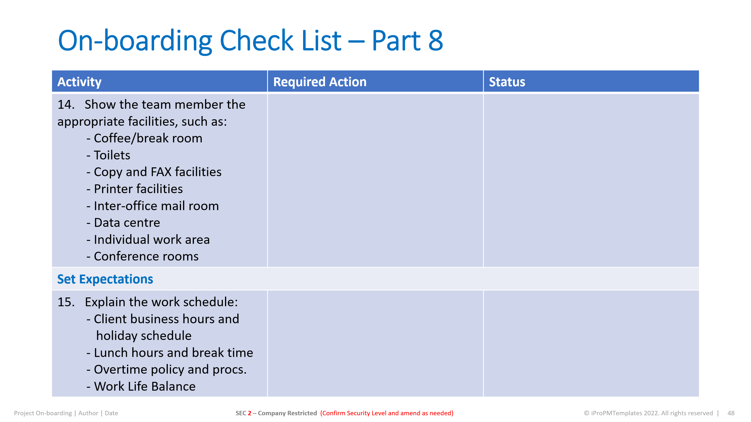 Project Programme Team Onboarding Kit Microsoft PowerPoint Editable ...