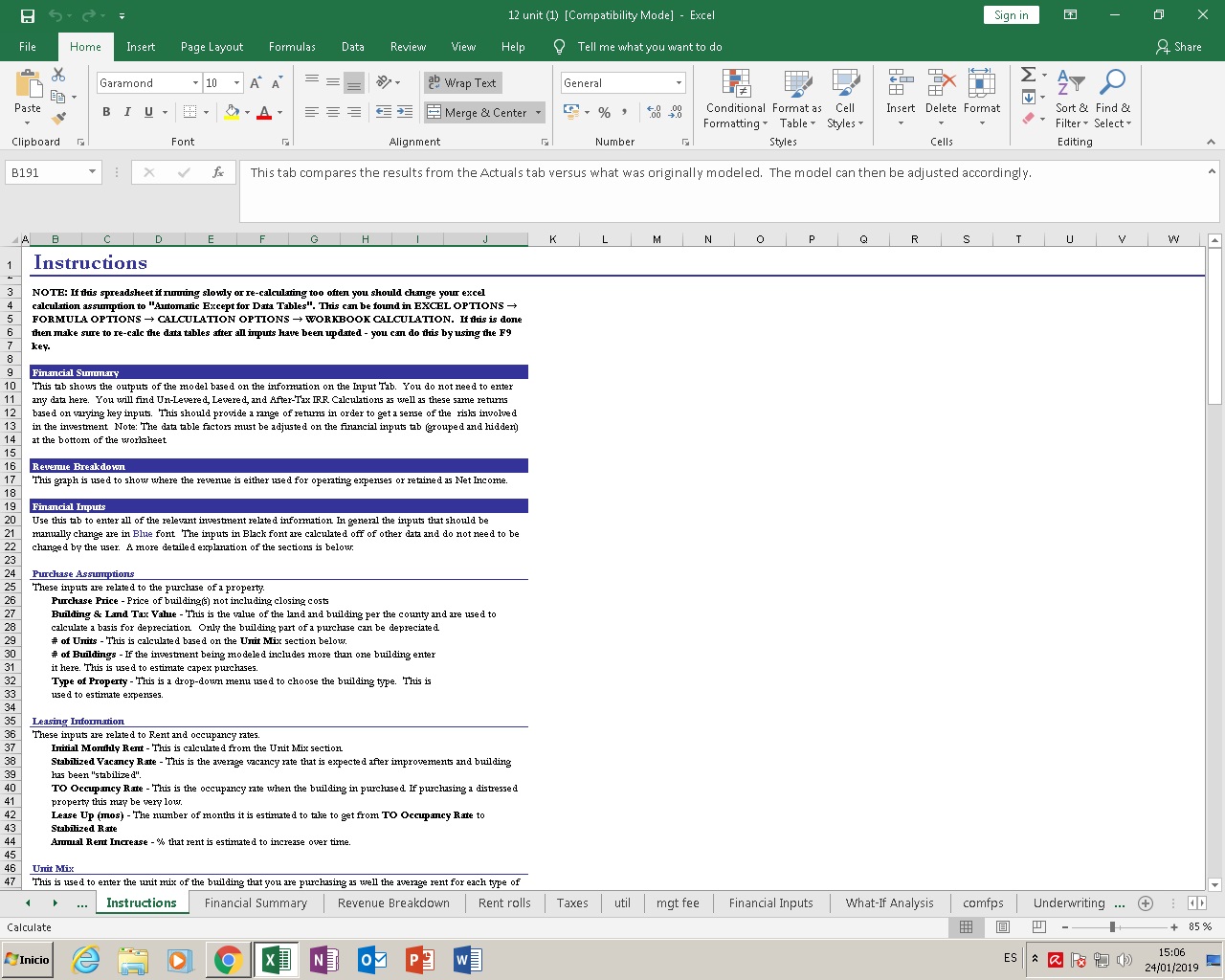 Real Estate Financial Model Excel Template for Complete Valuation with