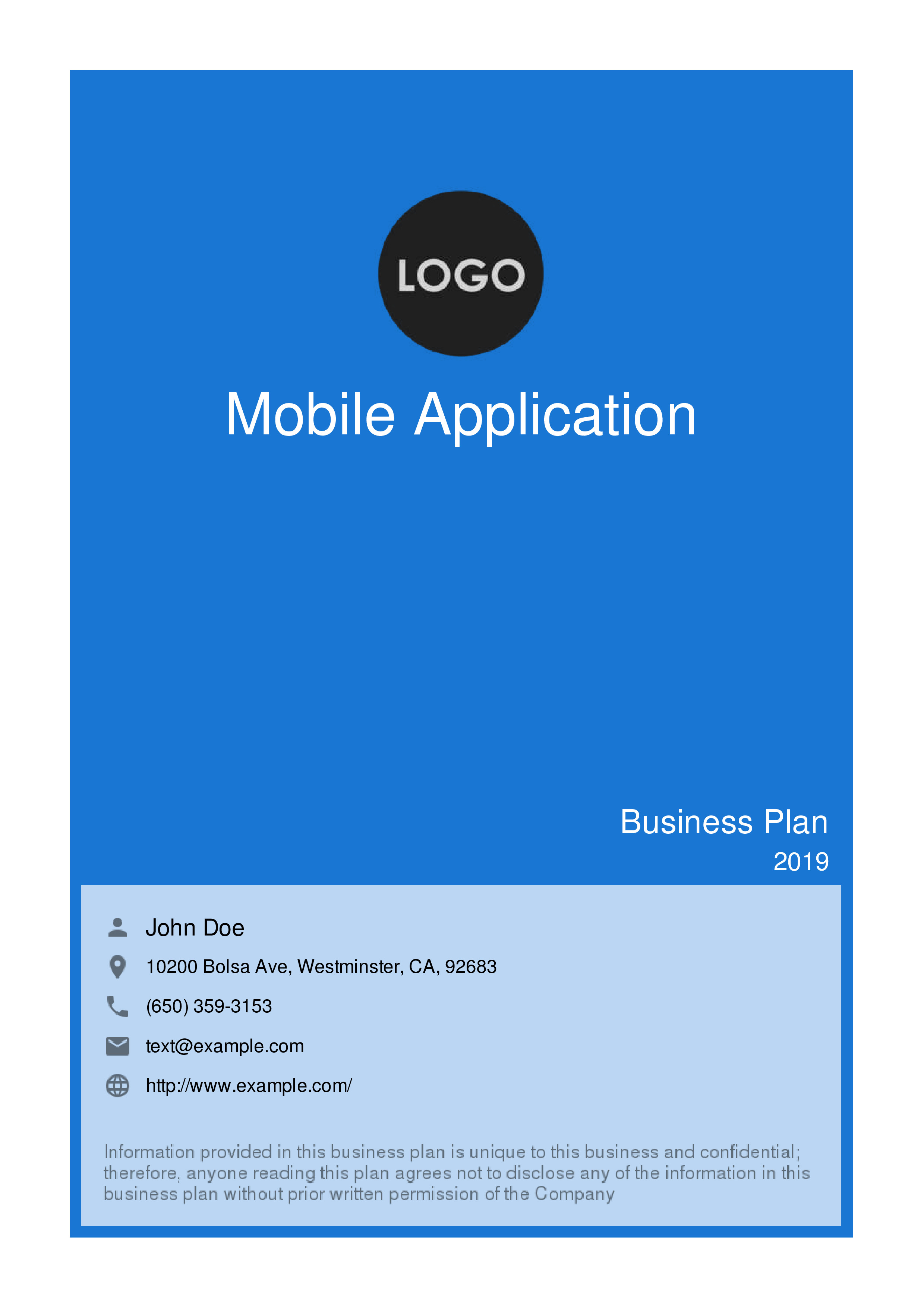 business plan for mobile software