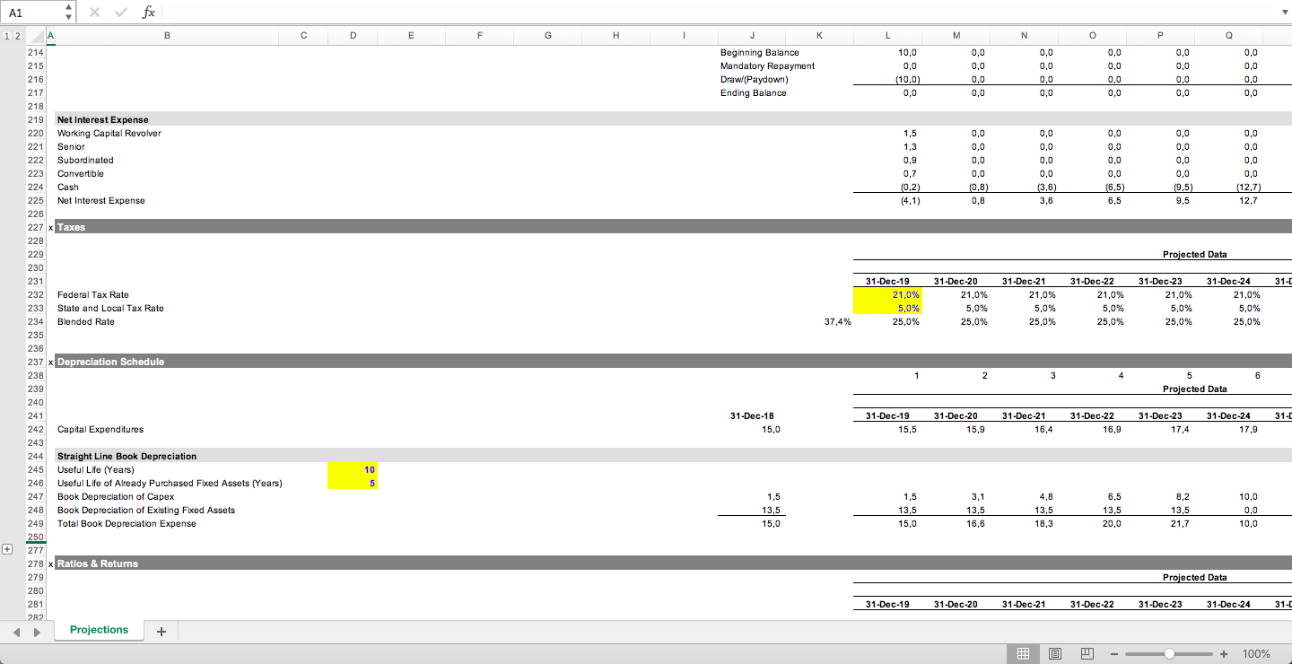 Simple PlugandPlay 3 Statement Operating Excel Model Eloquens