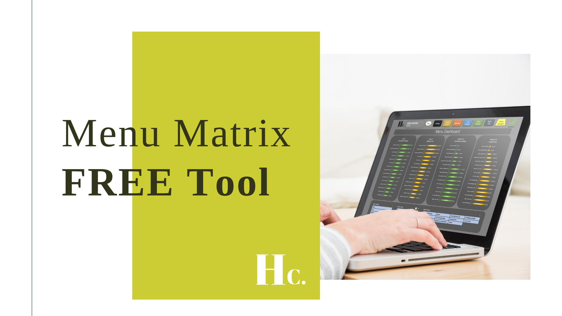 Menu Matrix Basic Tool Menu Development & Restaurant Profitability