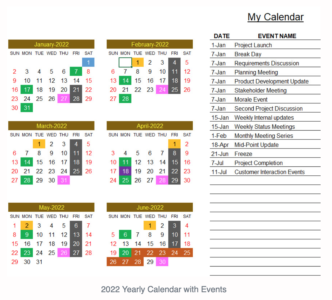 excel calendar template excel calendar 2022 or any year eloquens