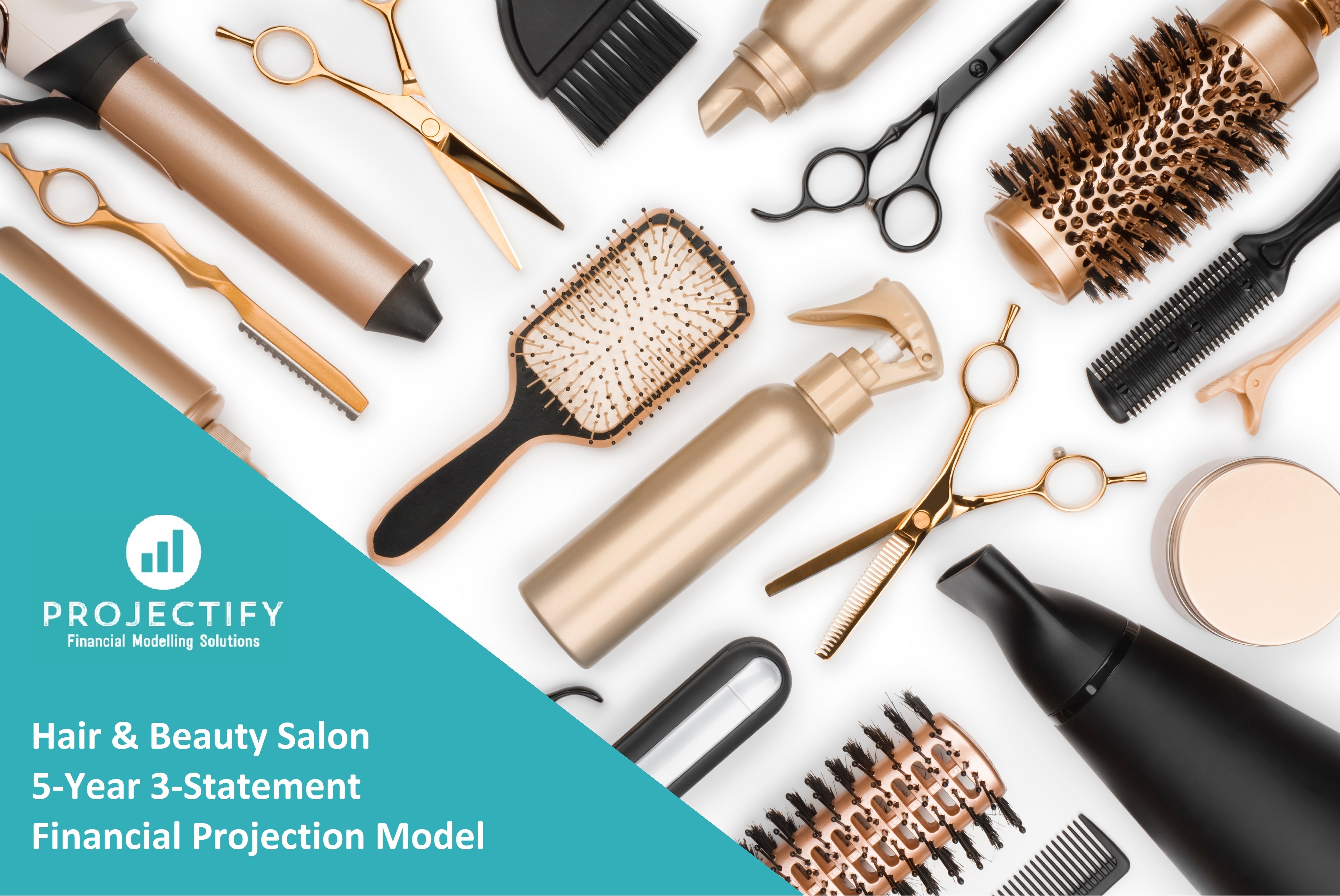 Hair & Beauty Salon 5Year 3 Statement Financial Projection Model