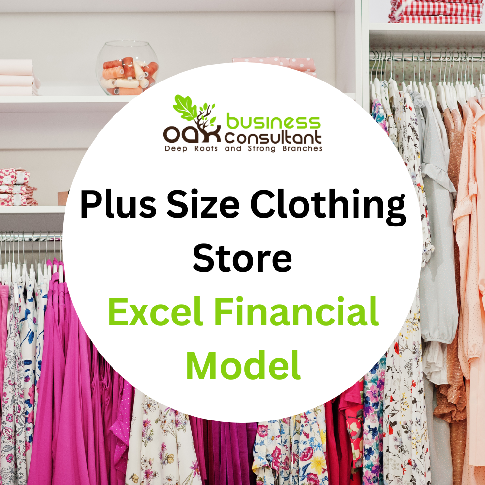 Plus Size Clothing Store Excel Financial Model - Eloquens