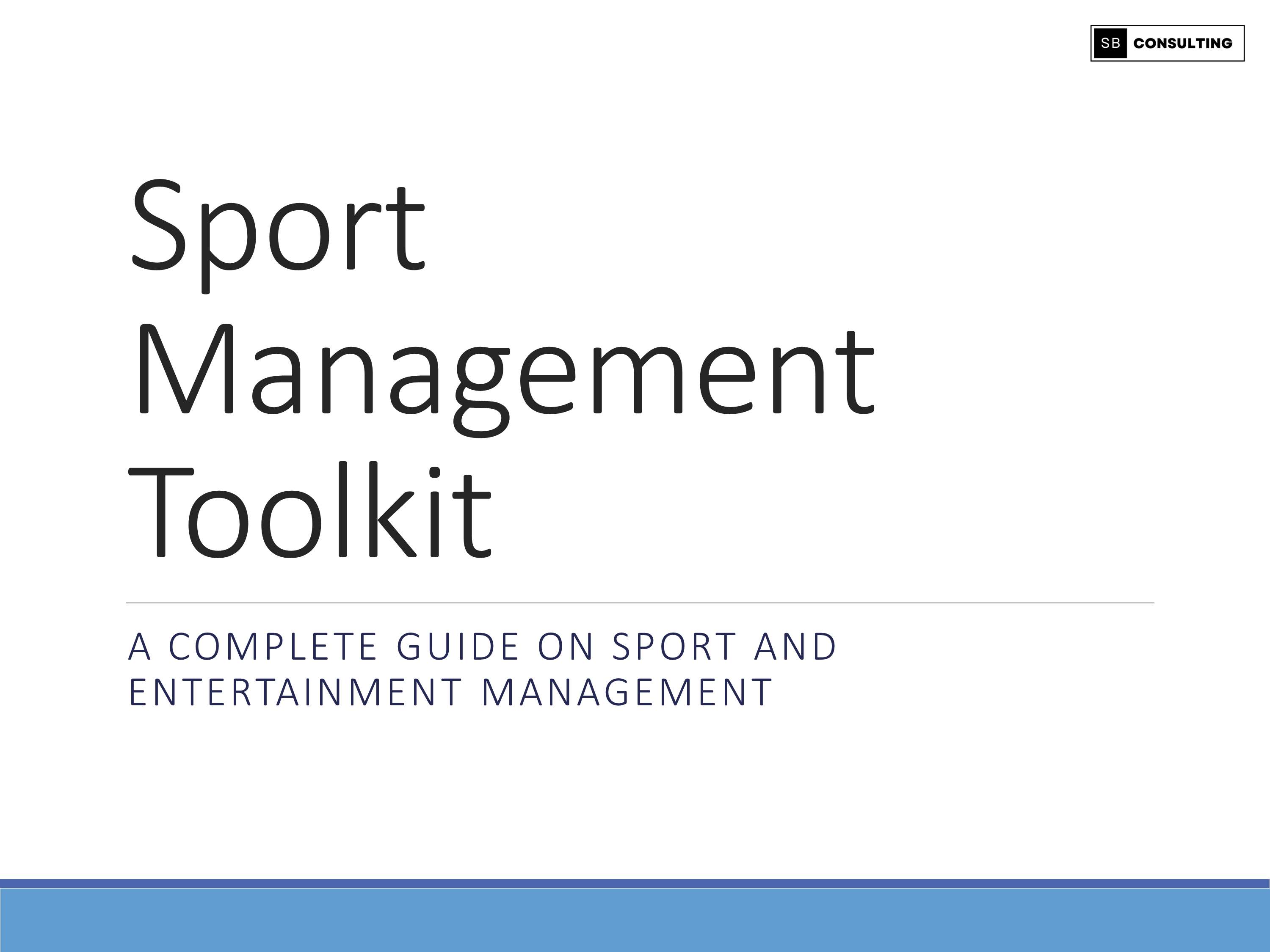 Sport Management Toolkit Eloquens
