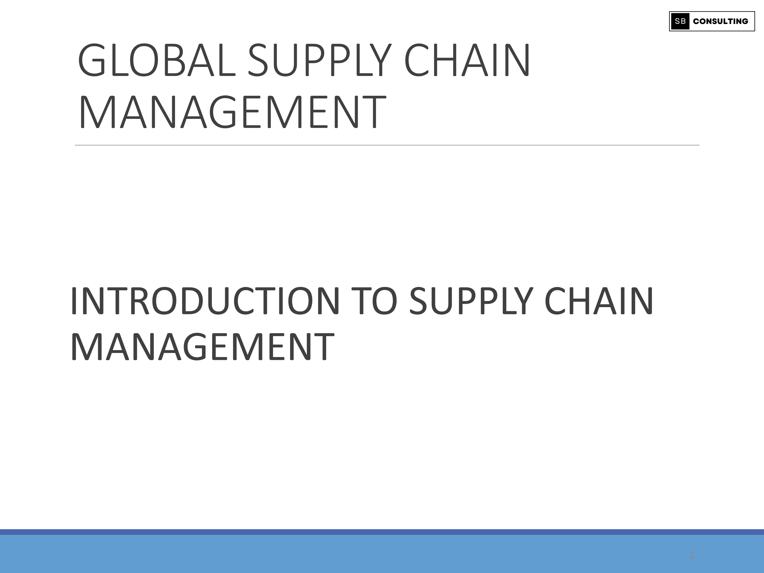 Global Supply Chain Management (SCM) Guide Eloquens