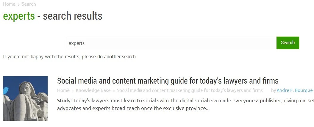 Search for experts Technorati