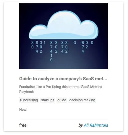 Guide to analyze a company's SaaS metrics