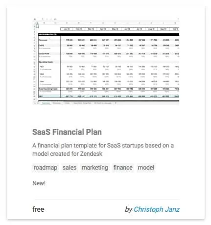 SaaS Financial Plan