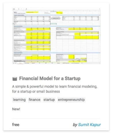 financialmodelforastartup