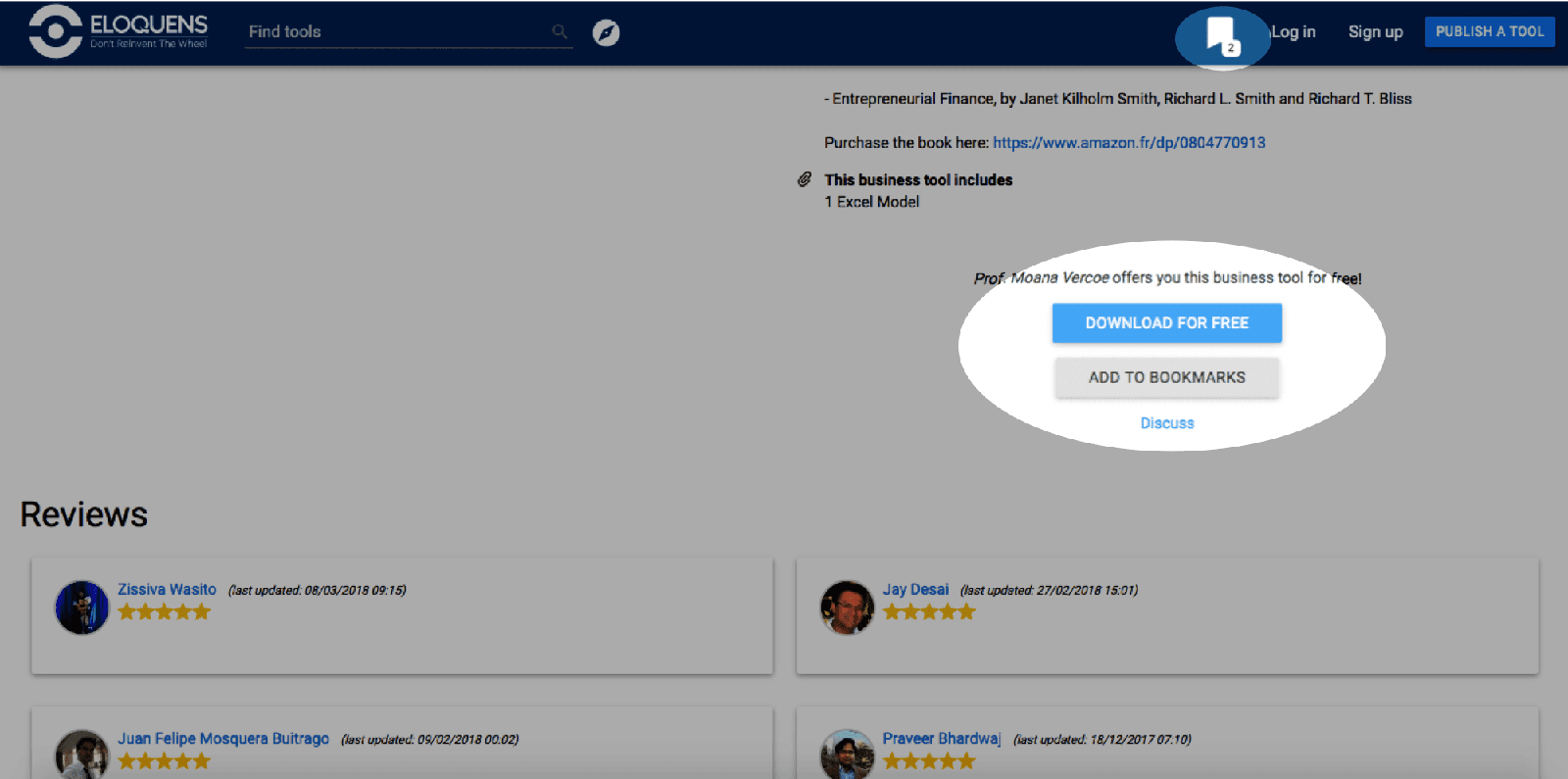 Bookmark Tool Page Middle