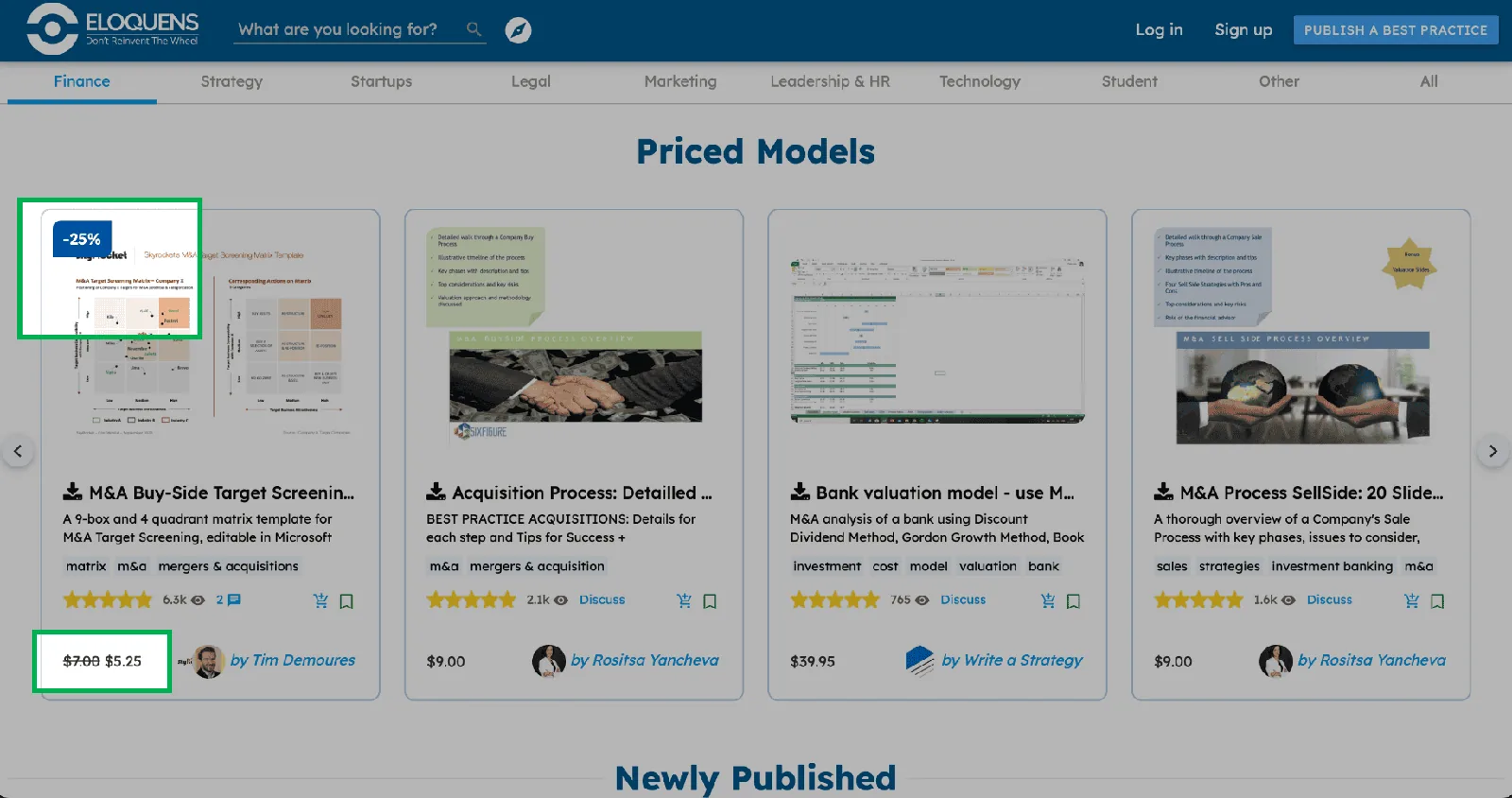 Discount in Catalog